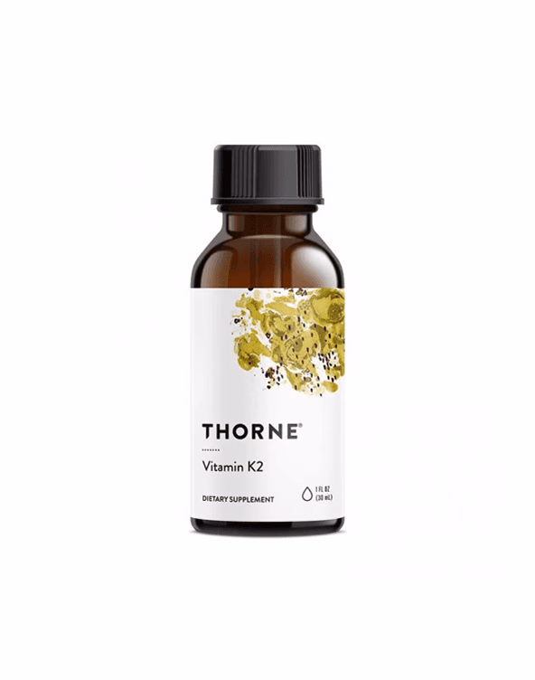 Braune Tropfflasche Vitamin K2 der Marke Thorne