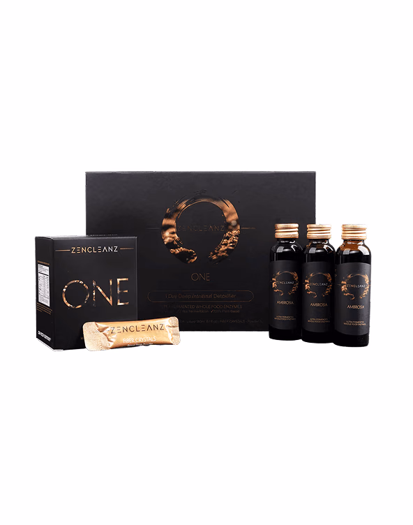 Schwarze Geschenkbox der 1-Tages-Darmreinigung von Zencleanz