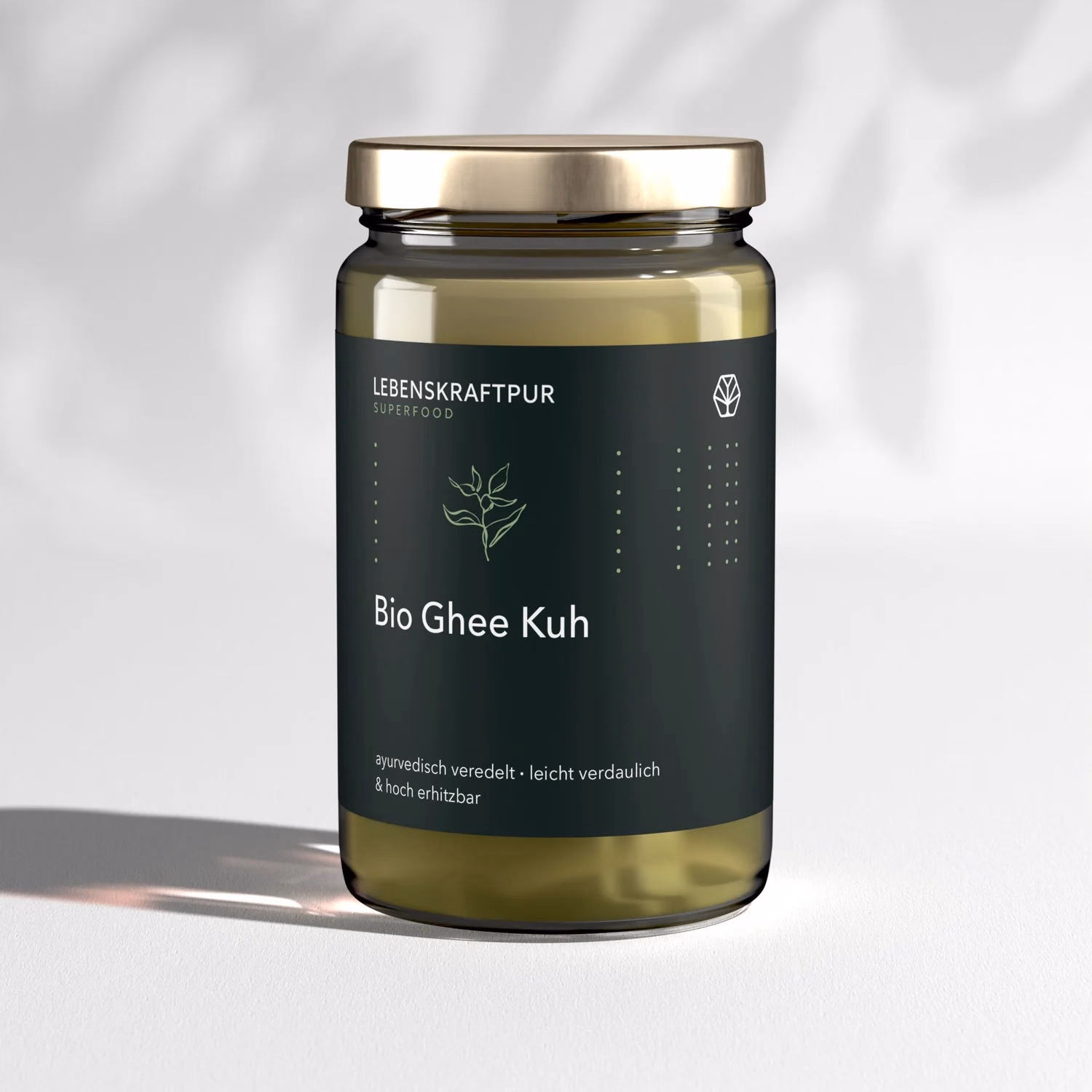Glas Bio Ghee von der Weidekuh, von Lebenskraftpur