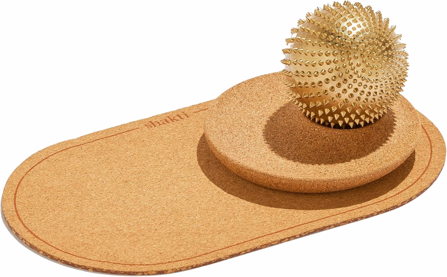 Faszien-Igelball auf einer Korkmatte