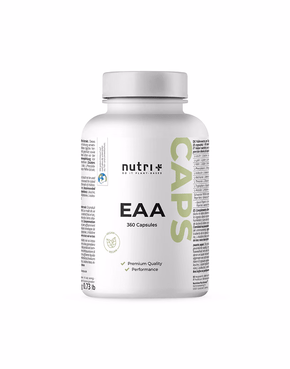 Weisse Dose Essentielle Aminosaeuren EAA von Nutri Caps