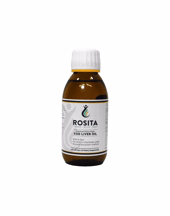 Glasflasche Lebertran von Rosita