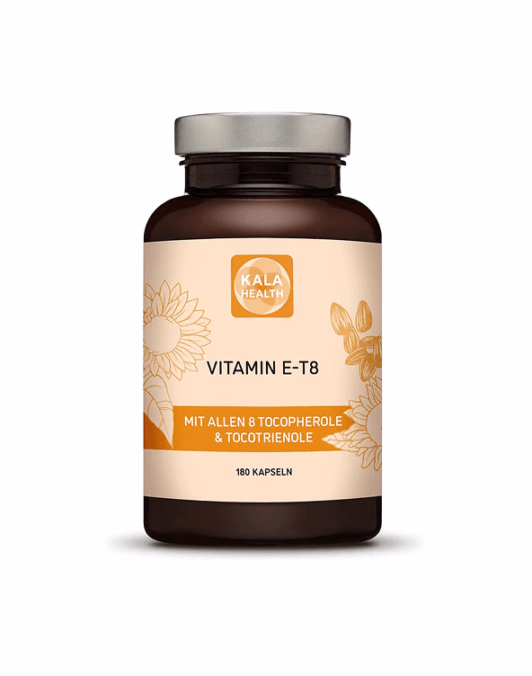 Dose Vitamin E-T8 mit allen acht Tocopherolen und Tocotrienolen